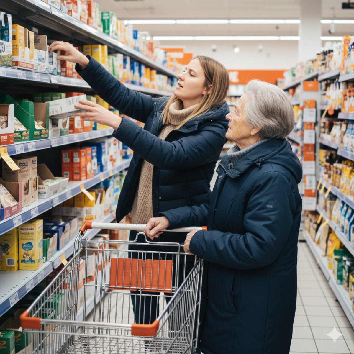 Einkauf im Supermarkt