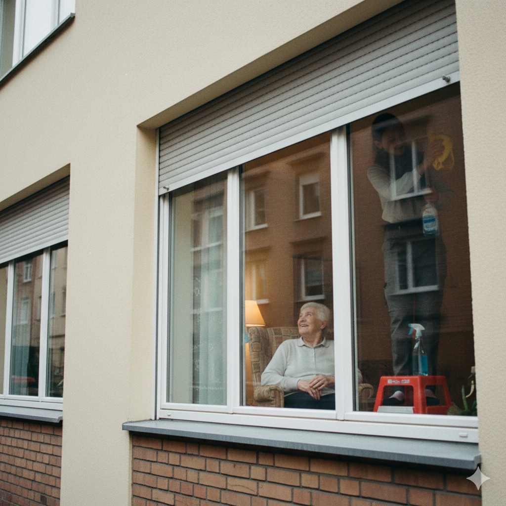Beraterin erklärt Seniorin am Tisch, wie der Entlastungsbetrag bis zu sechs Monate rückwirkend genutzt werden kann.